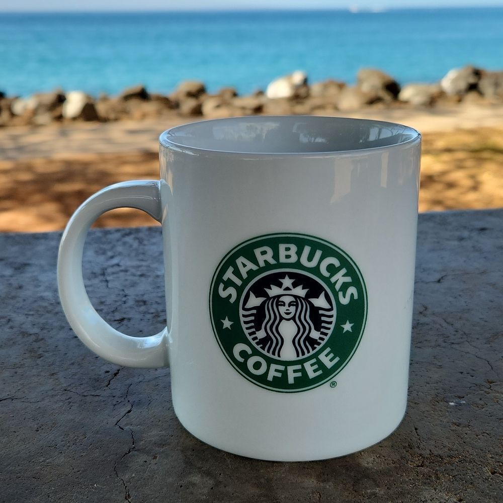 Starbucks 1999 Siren White Coffee Cup
